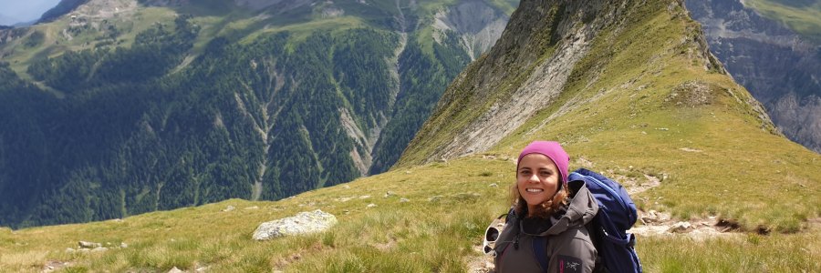 hanady alhashmi hiking in italy europe