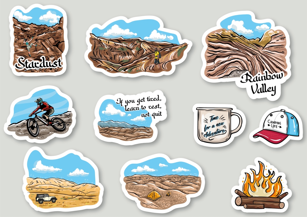 Sample of UAE stickers bundle